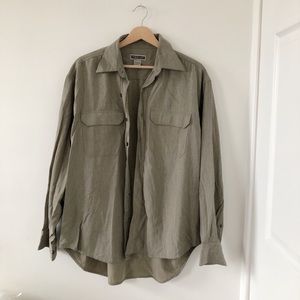 Thick button down shirt